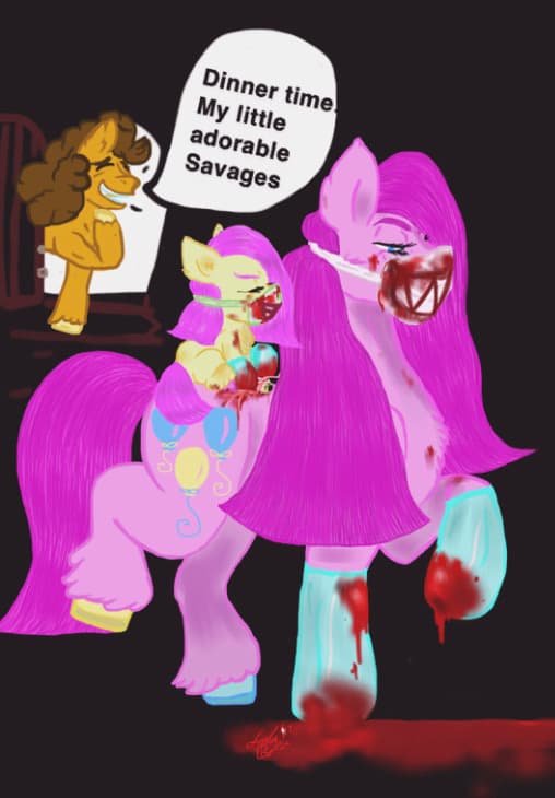 Dinner Time Savages — Fan Art, Digital, Cartoon Characters