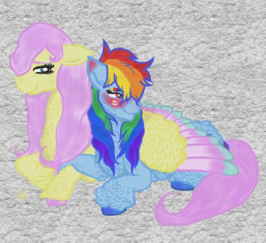 Comfort in the Storm — Fan Art, Digital, Cartoon Characters