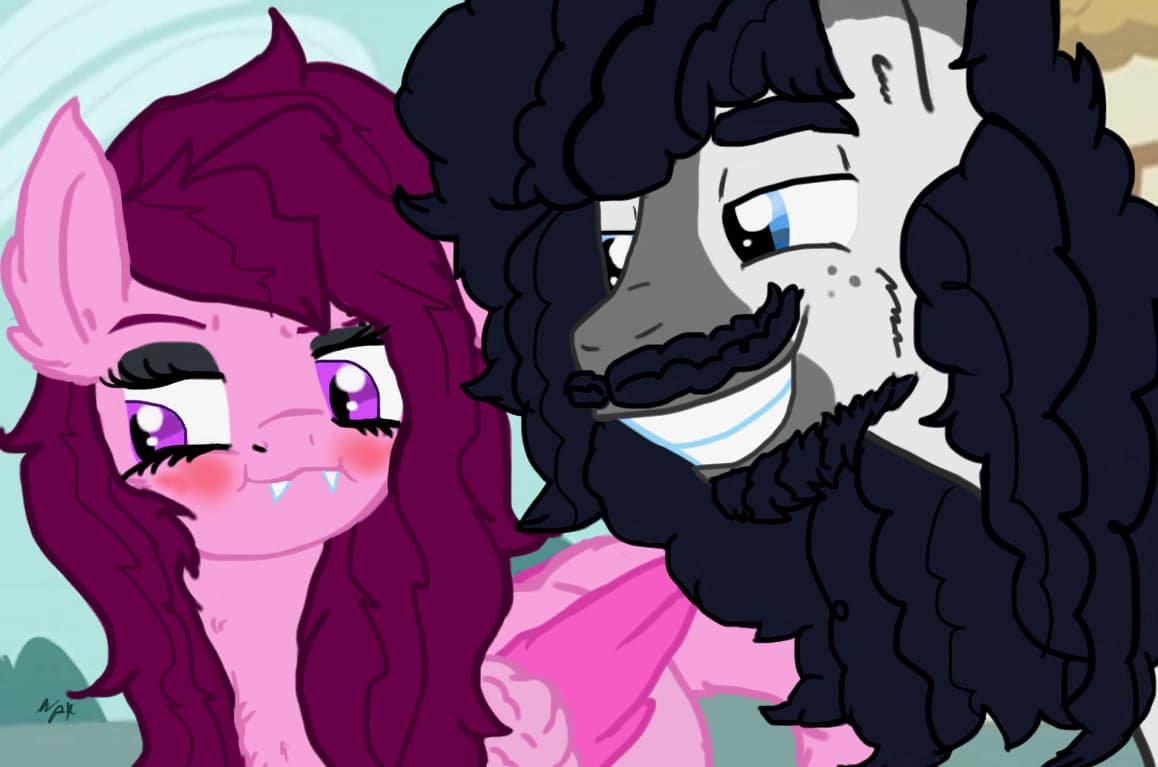 Pony Couple — Original Characters, Digital, Fan Art