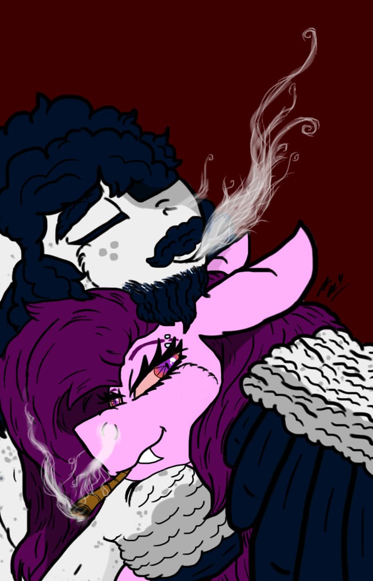 Stony Ponies — Original Characters, Digital, Stoner Artwork