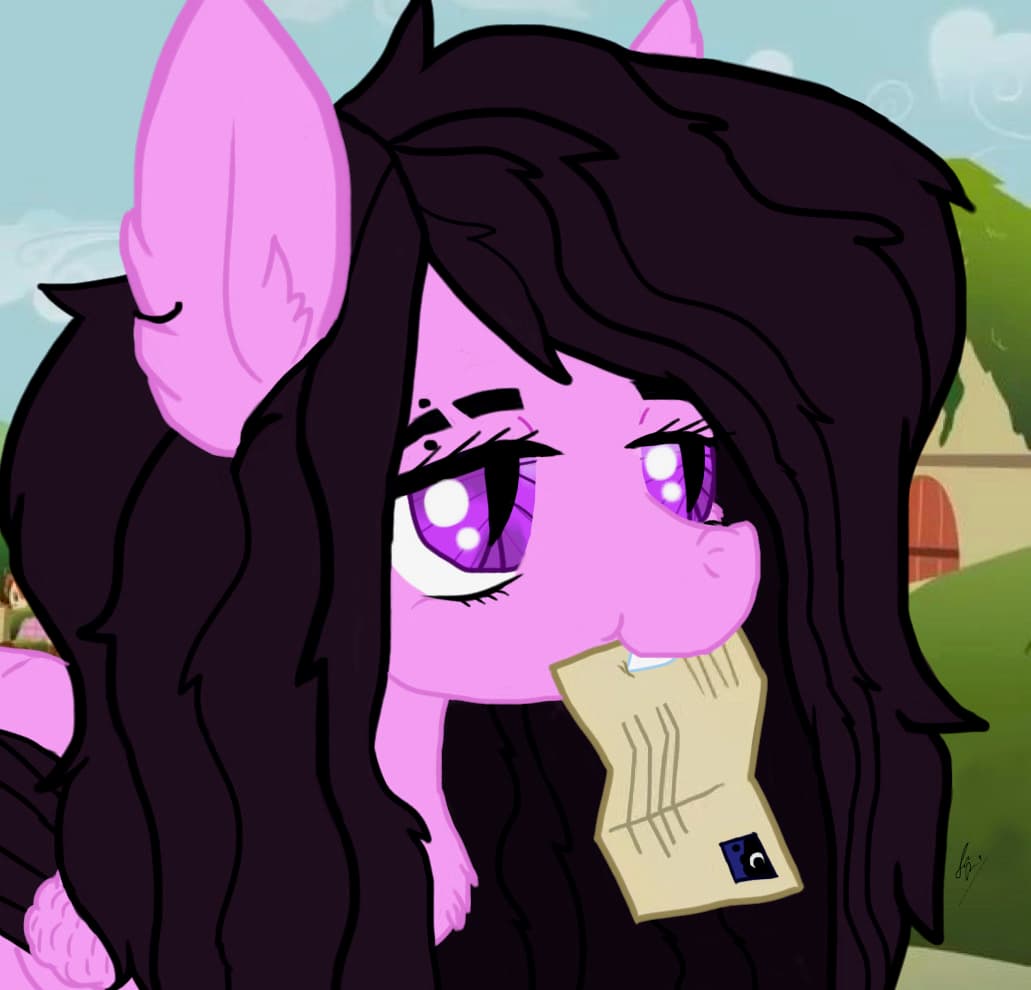 Lux getting a letter from a special pen pal — Original Characters