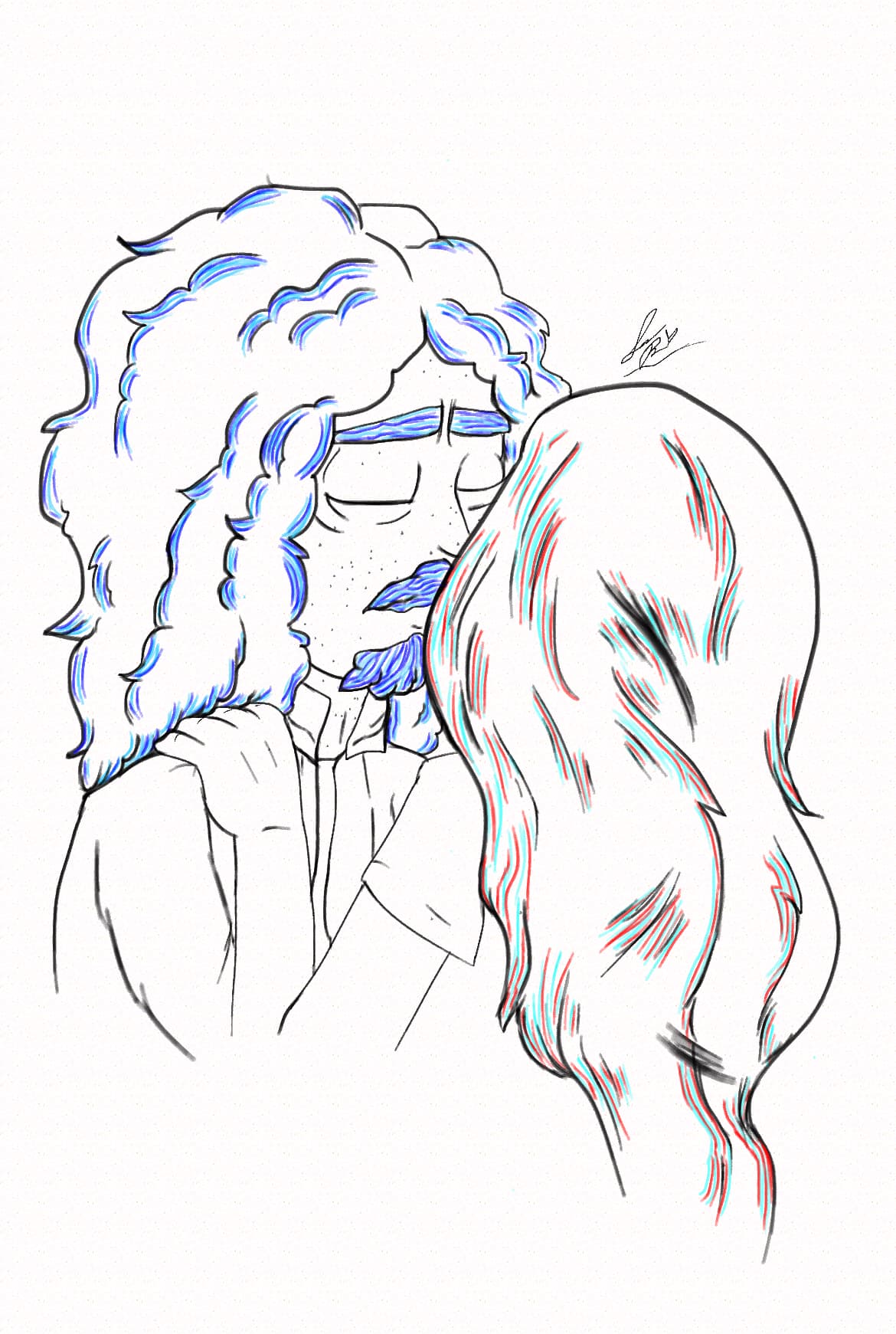 Tender Moment — Original Characters, Digital