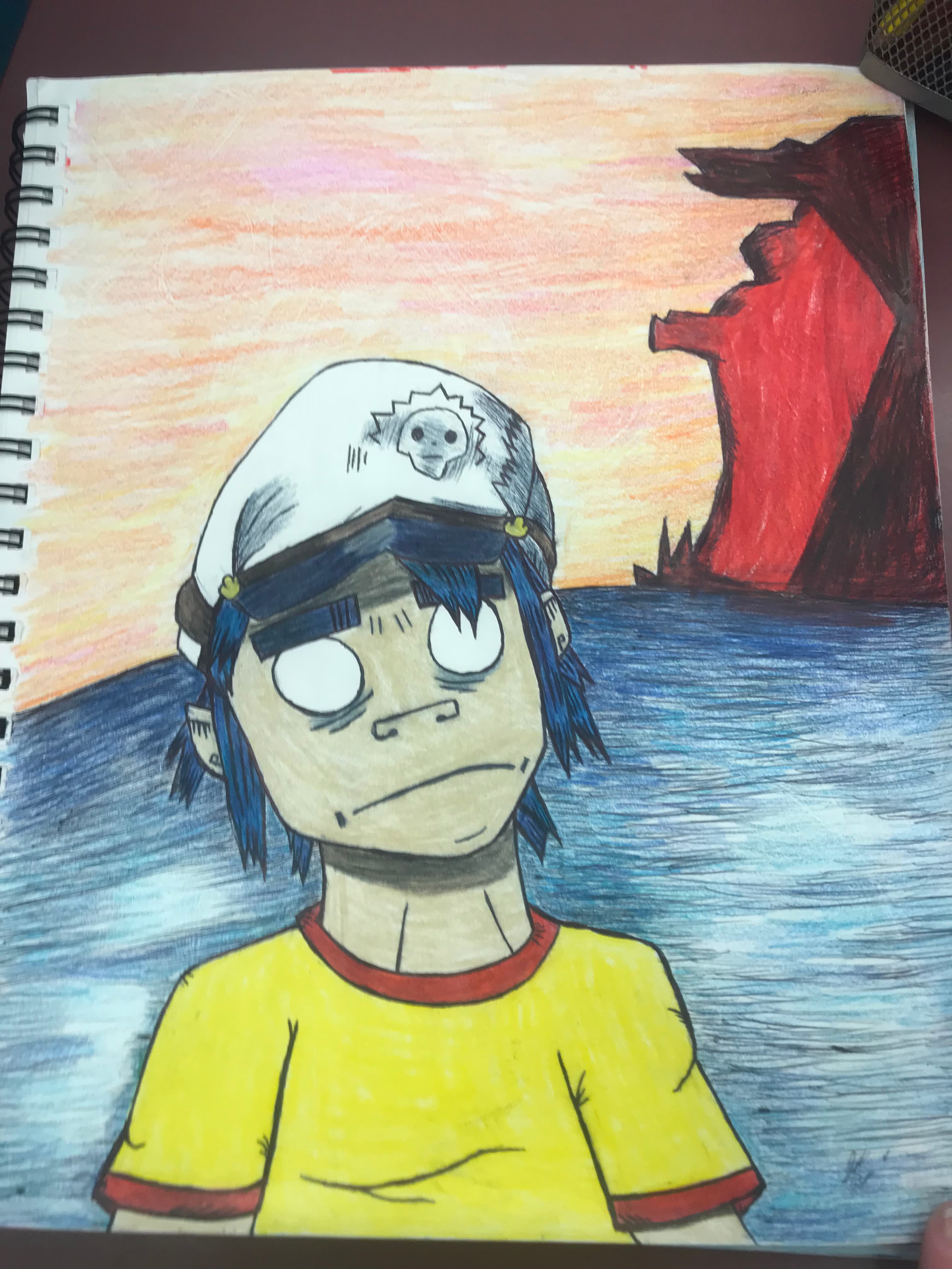 2-D Plastic Beach Sunset — Fan Art, Physical