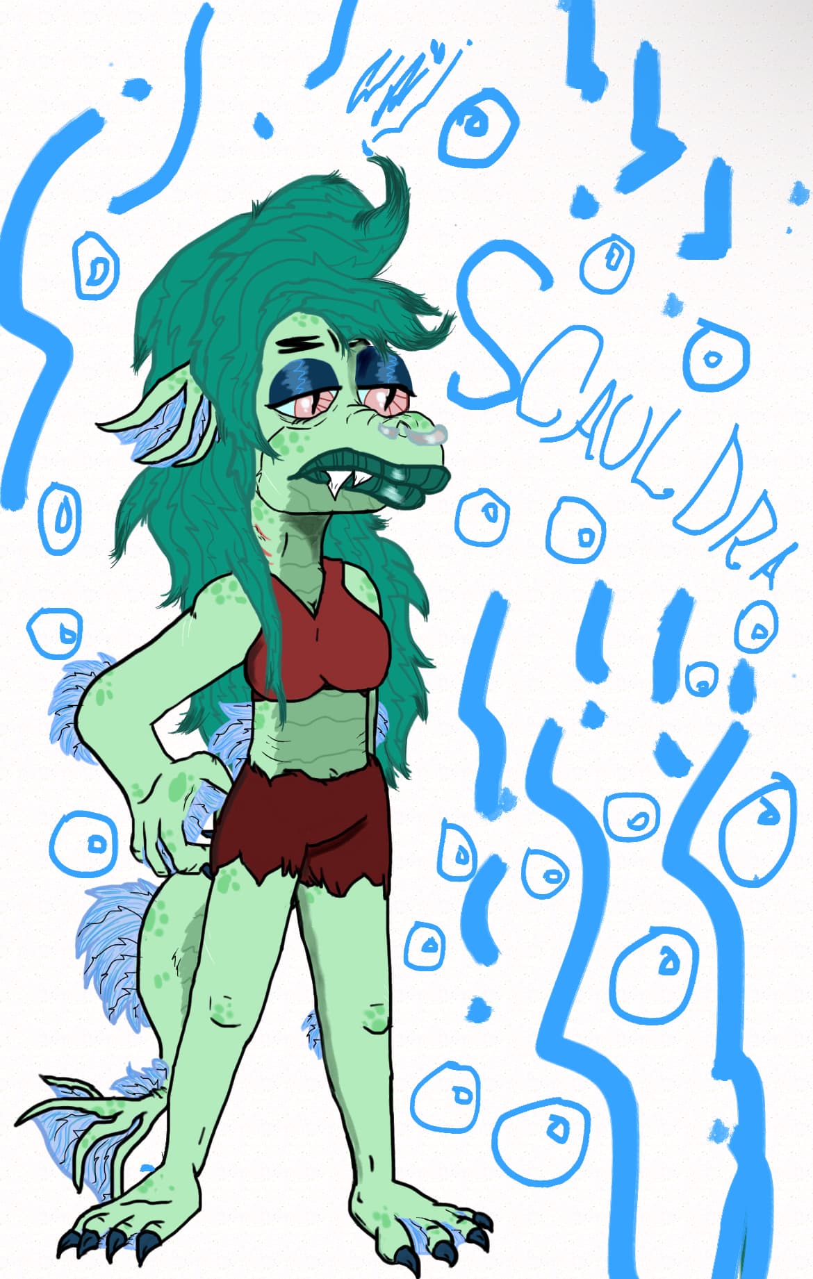 Scauldra — Original Characters, creature-design, Digital