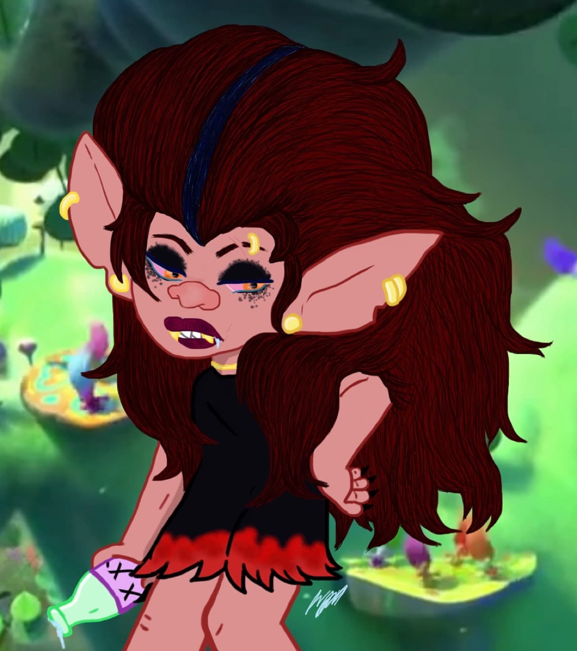 Alternative Rock Troll — Fan Art, Original Characters, Digital