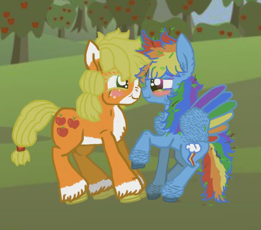 Crashful Bashful First Meeting — Fan Art, Digital, Cartoon Characters